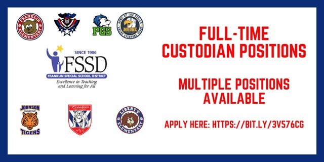 FSSD Full-Time Custodian Posistions Available