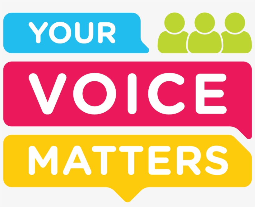 Your Voice Matters Colorful Banner