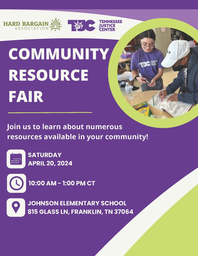 Community Resource Fair Flyer (Page 1)