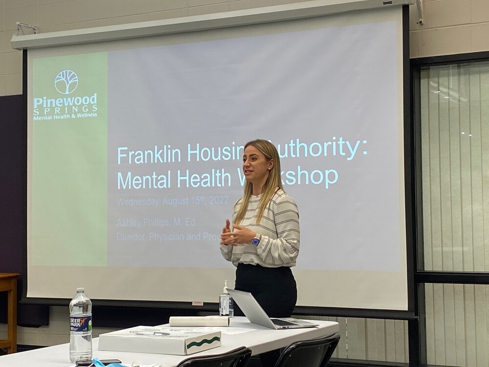 Ashley Phillips Discussing Mental Health Awareness
