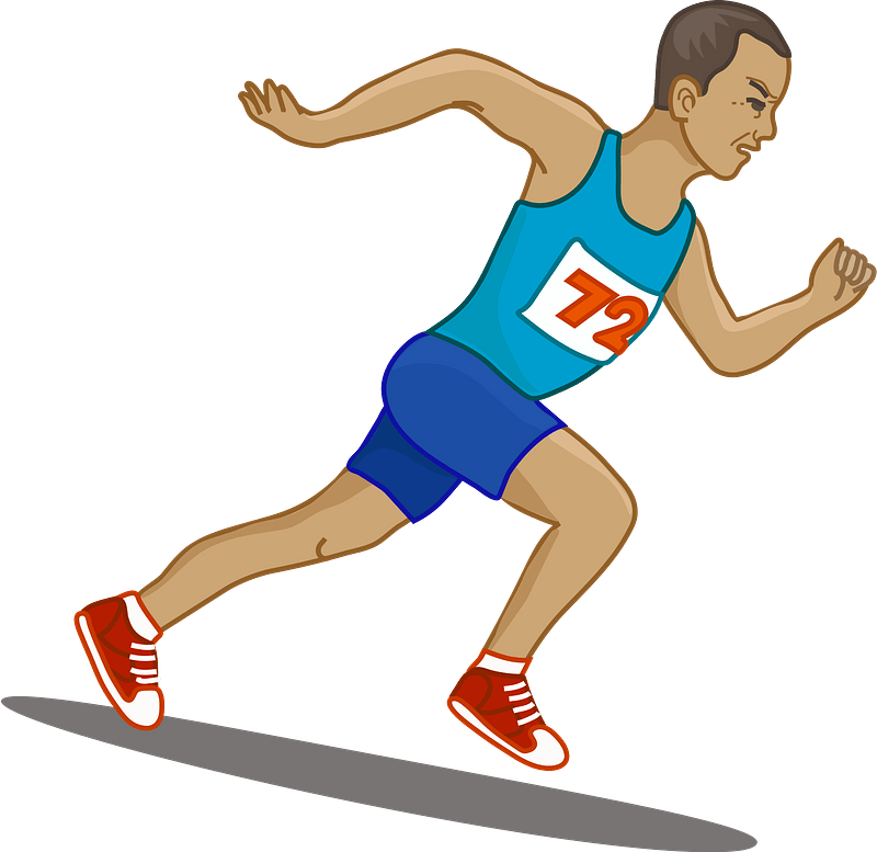 Male Runner in a race