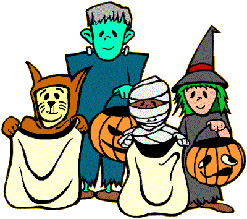 Trick or Treat - Kids in Costumes