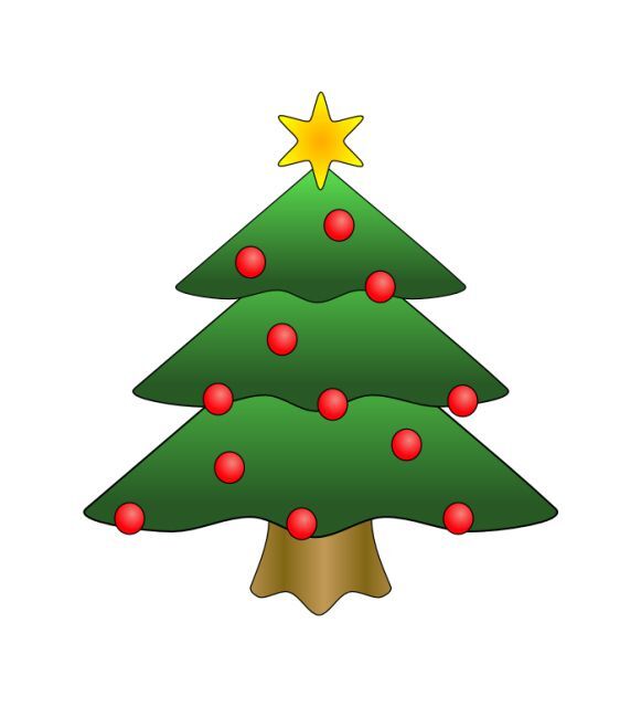 Green Christmas Treet with Star