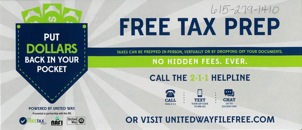 United Way Free Tax Prep_En Flyer