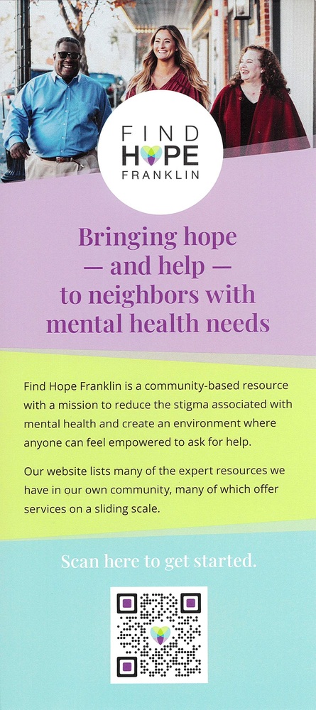Find Hope Franklin Flyer Page 1