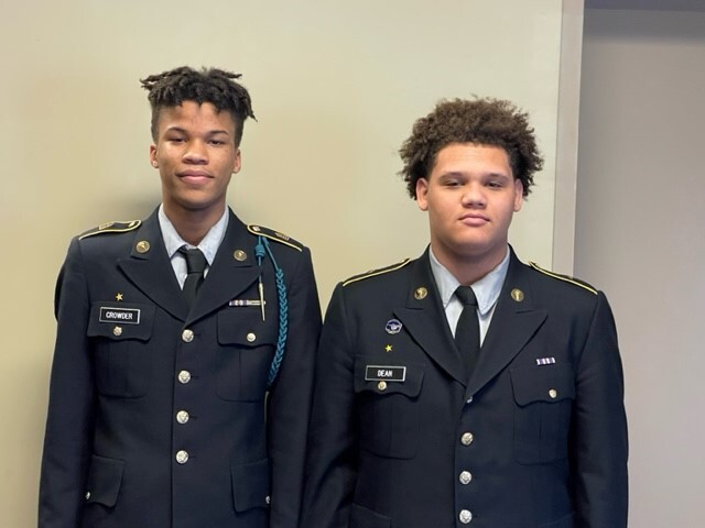 Xavier Crowder & Andre Dean, Jr._JROTC Uniforms