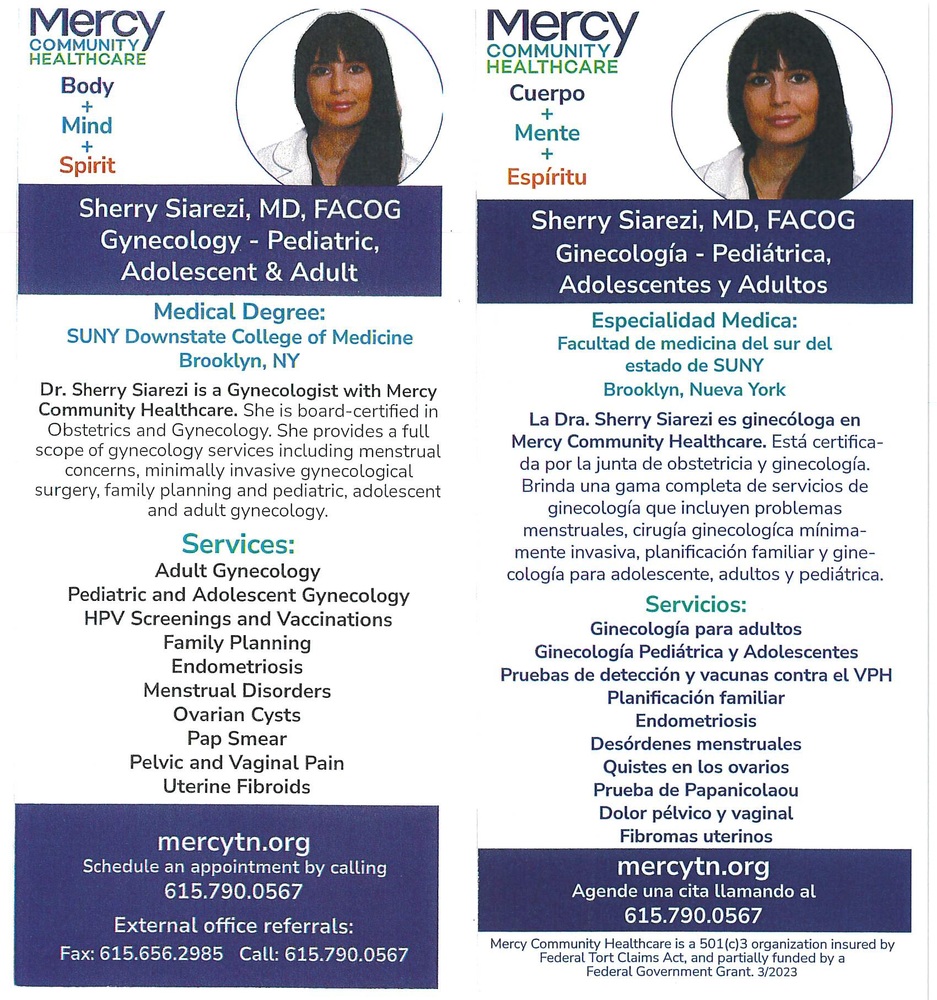 Mercy Community Health  Flyer