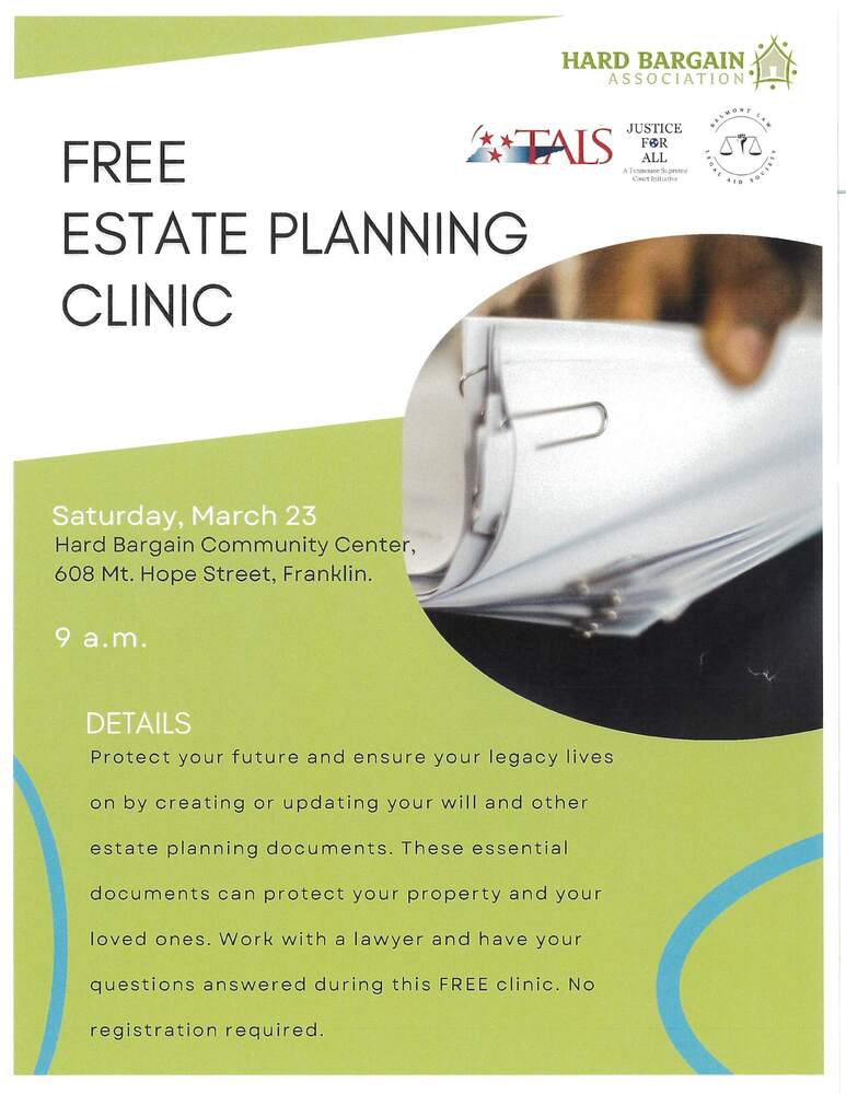 Free Estate Planning Flyer
