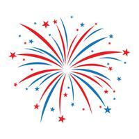 Red & blue fireworks