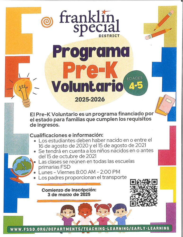 FSSD Voluntary Pre-K Program-spanish_flyer